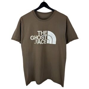 Mens The Ghost Face Wu Tang Method Man Rap Hip Hop Brown Shirt Size L